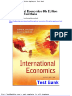 Full Download International Economics 8th Edition Appleyard Test Bank