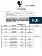CHAVEAMENTO INTERCLASSE 2023 para Árbitros COMPLETO