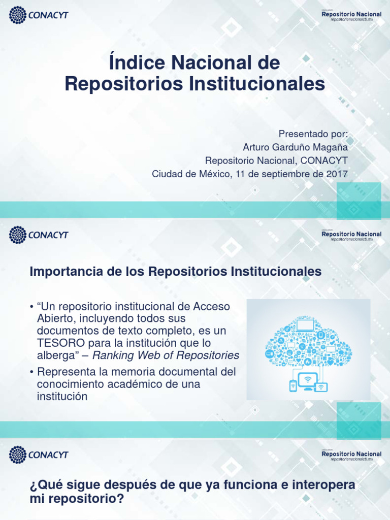 06 Indice Nacional De Repositorios Institucionales Pdf