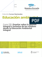 Curso - 235 Enseñar Sobre La Gestión Integral e Inclusiva de Los Residuos Desde La Educación Ambiental Integral