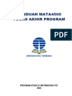 Panduan TAP Matematika 2022