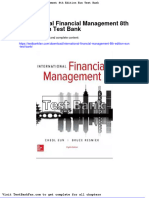 Full Download International Financial Management 8th Edition Eun Test Bank