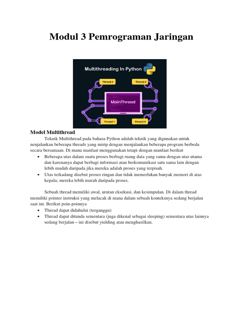 Modul 3 Pemrograman Jaringan | PDF | Metode & Bahan Ajar | Komputer
