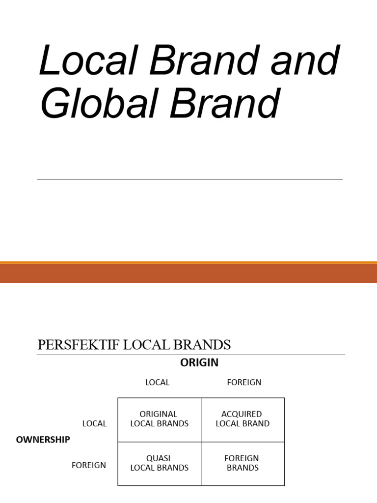 10.local Brand and Global Brand | PDF | Bisnis | Griya & Taman