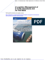 Full Download International Logistics Management of International Trade Operations 3rd Edition David Test Bank