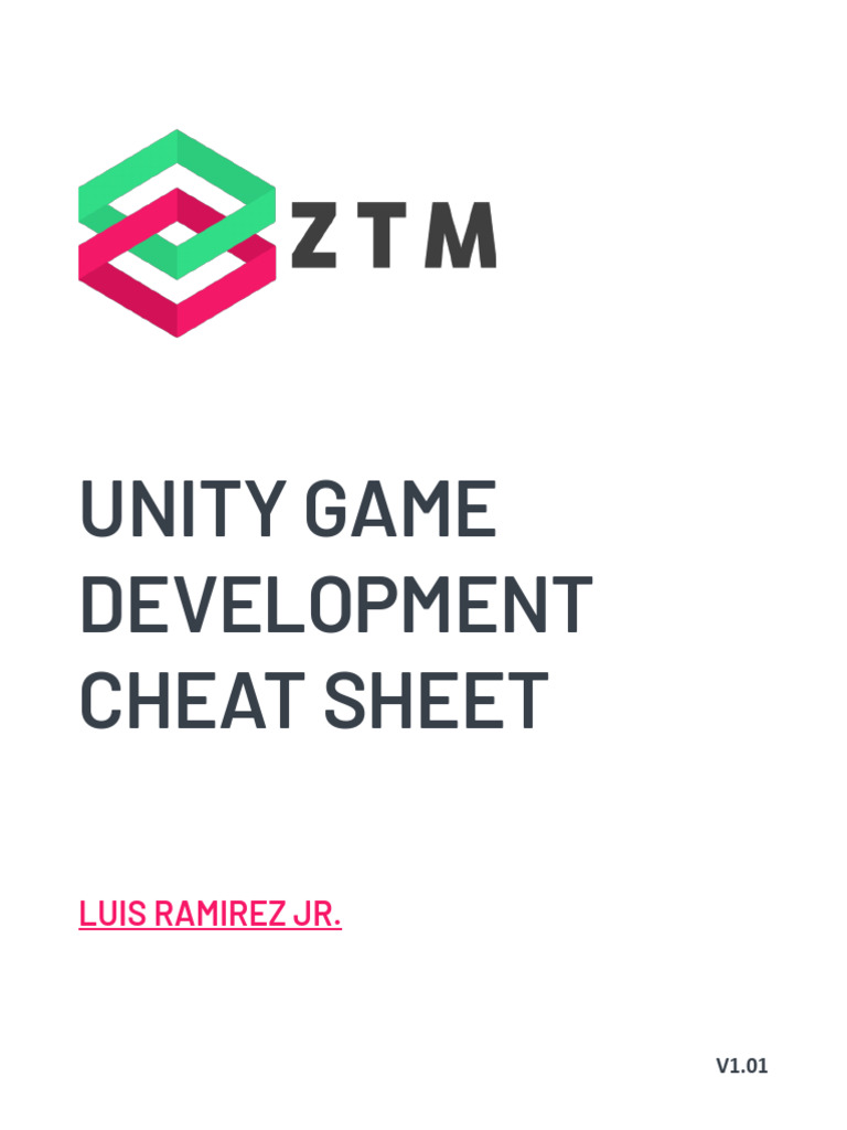 Unity cheatsheet zero to mastery v1 01 pdf