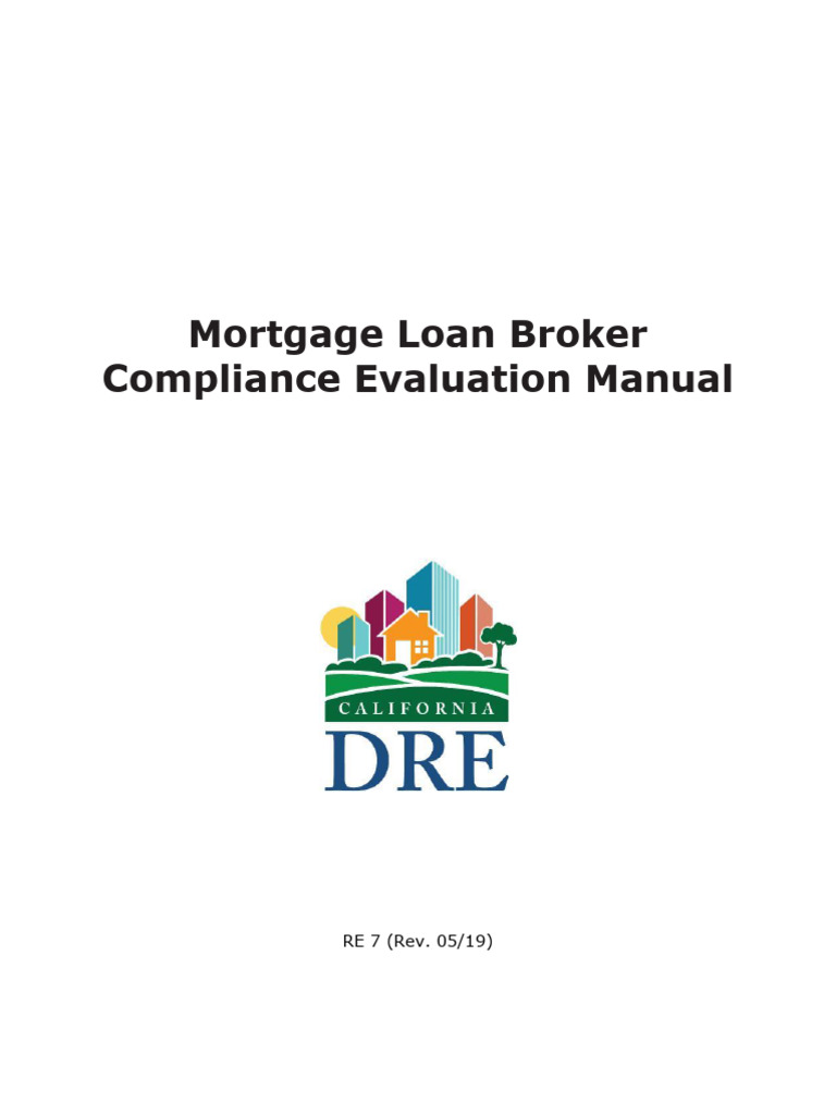 DRE Broker Compliance Short Guide | PDF | Loans | Deed Of Trust (Real ...