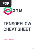 TensorFlow Cheatsheet Zero To Mastery V1.01