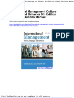 Full Download International Management Culture Strategy and Behavior 9th Edition Luthans Solutions Manual