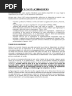ANALISIS DE LOS STAKEHOLDERS