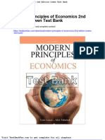 Full Download Modern Principles of Economics 2nd Edition Cowen Test Bank