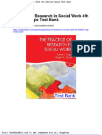 Full Download Practice of Research in Social Work 4th Edition Engle Test Bank