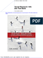 Full Download Practice of Social Research 14th Edition Babbie Test Bank