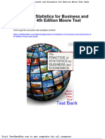 Full Download Practice of Statistics For Business and Economics 4th Edition Moore Test Bank