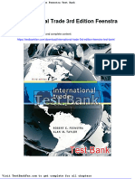 Full Download International Trade 3rd Edition Feenstra Test Bank
