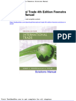 Full Download International Trade 4th Edition Feenstra Solutions Manual