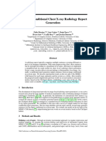 Two-Stage Conditional Chest X-Ray Radiology Report Generation