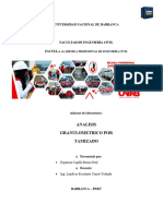 Avance de Analisis de Granulometria