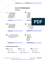 Finding The Area of A Parallelogram