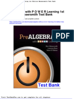 Full Download Prealgebra With P o W e R Learning 1st Edition Messersmith Test Bank