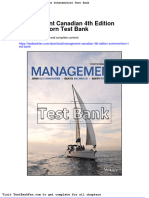 Full Download Management Canadian 4th Edition Schermerhorn Test Bank