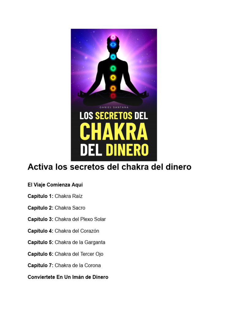Activa tu Chakra del Dinero | PDF | Amor | Autoestima