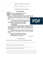 Avaliação de Português - 6º Ano - 4º Bimestre.