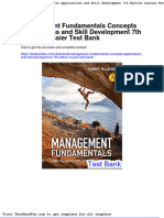 Full Download Management Fundamentals Concepts Applications and Skill Development 7th Edition Lussier Test Bank