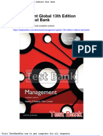 Full Download Management Global 13th Edition Robbins Test Bank