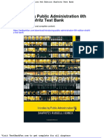 Full Download Introducing Public Administration 8th Edition Shafritz Test Bank