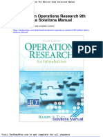 Full Download Introduction Operations Research 9th Edition Taha Solutions Manual