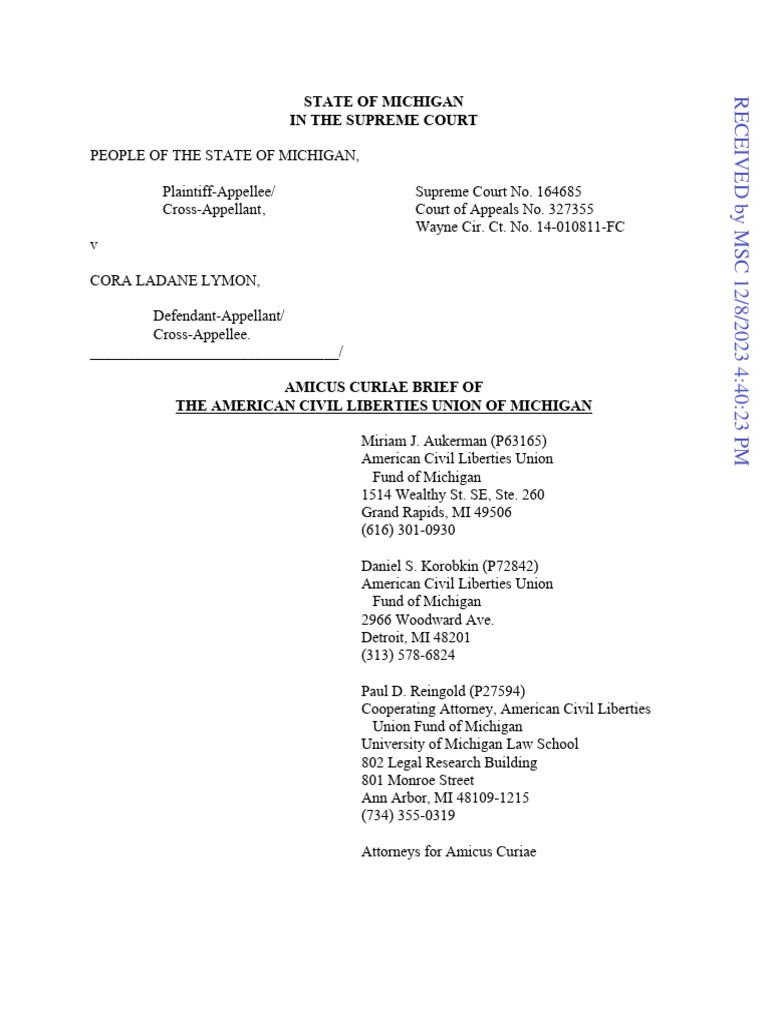 2023-12-08-amicus-curiae-brief-of-aclu-of-mi-pdf-ex-post-facto-law