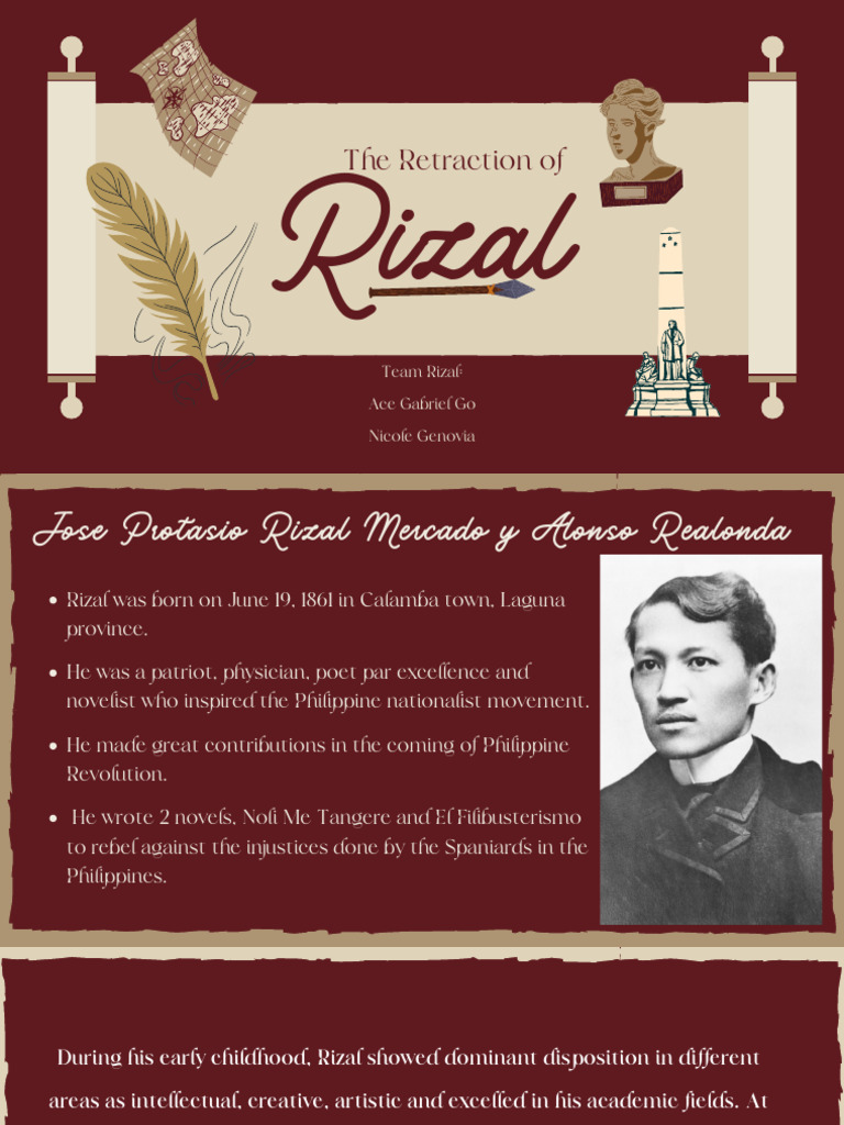 Jose Rizal's Life and Retraction Evidence | PDF | Philippines