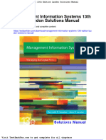 Full Download Management Information Systems 13th Edition Laudon Solutions Manual