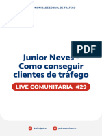 Live Comunit Ria 29 Junior Neves Como Conseguir Clientes de TR Fego