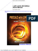 Full Download Precalculus With Limits 4th Edition Larson Solutions Manual