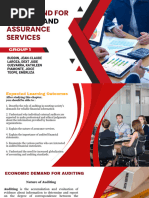 Group 1 Chapter 1 The Demand For Auditing and Assurance Services