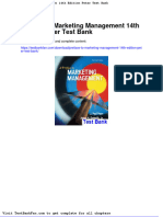 Full Download Preface To Marketing Management 14th Edition Peter Test Bank
