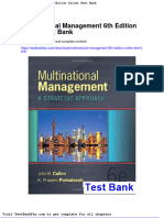 Full Download Multinational Management 6th Edition Cullen Test Bank