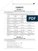 IIT-JEE Part Test - Chemistry and Maths Questions