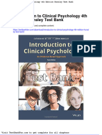 Full Download Introduction To Clinical Psychology 4th Edition Hunsley Test Bank