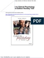 Full Download Introduction To Clinical Psychology Canadian 3rd Edition Hunsley Test Bank