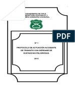 1 Protocolo de Actuación Accidente de Tránsito Con Derrame de Sustancias Peligrosas