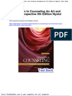Full Download Introduction To Counseling An Art and Science Perspective 5th Edition Nystul Test Bank