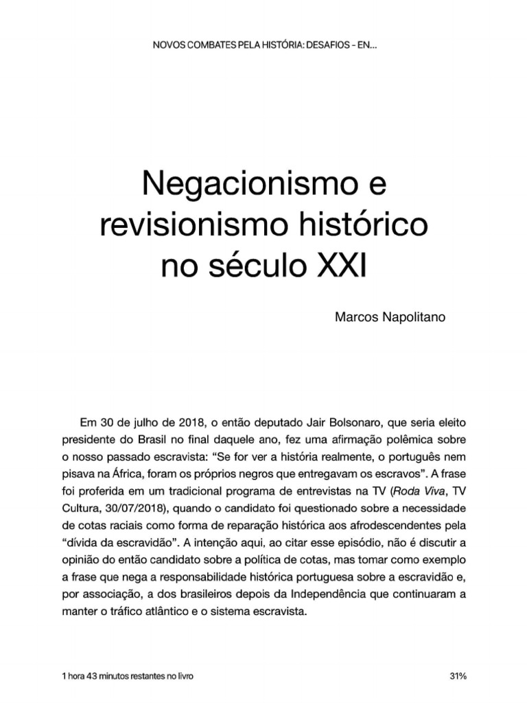 Revisionismo Histórico: Marcos Napolitano | PDF