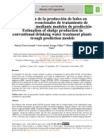 Estimación de La Producción de Lodos en Plantas Convencionales de Tratamiento de Agua Potable Mediante Modelos de Predicción