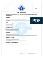 Ficha de Matricula CPP