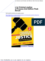 Full Download Introduction To Criminal Justice Practice and Process 2nd Edition Peak Solutions Manual