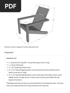 Essential Adirondack Chair _ Ana White