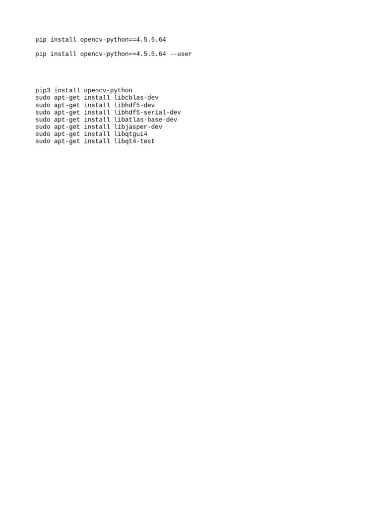 Cv2 Install | PDF